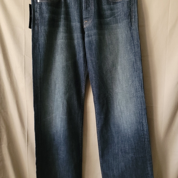 7 For All Mankind Relaxed Men's Bkue Jeans 33×34 - Picture 5 of 15